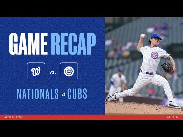 Game Highlights: Cubs blank the Nationals! | 9/22/24