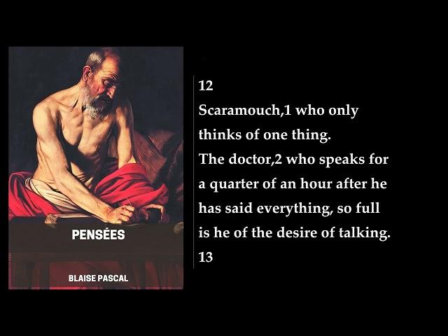 Pensées ️ By Blaise Pascal. FULL Audiobook