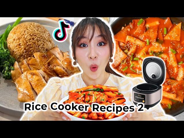 I Tried Viral Rice Cooker Recipes Part 2  *quick & easy*