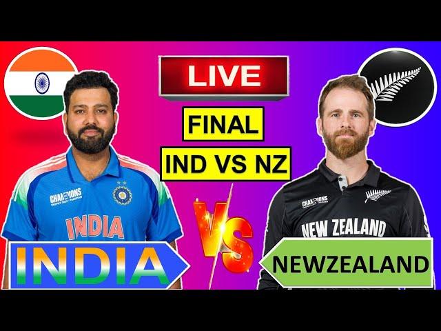 Live: India vs New Zealand Final ICC Champion Trophy |IND vs NZ |Live Cricket Match Today | Cricket