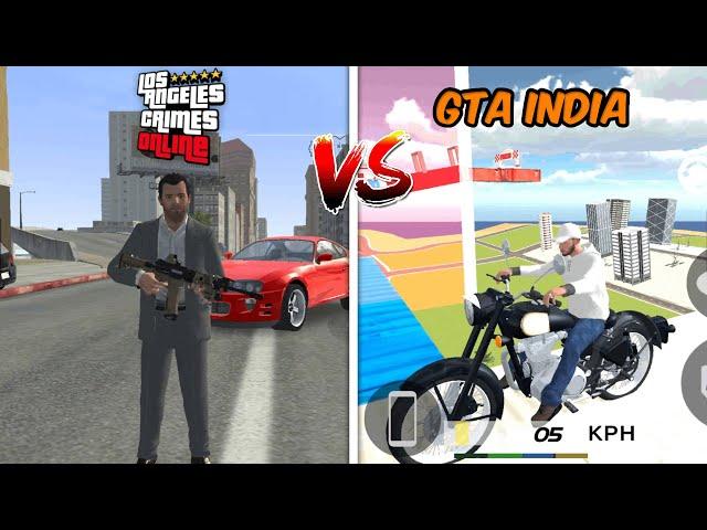 Los Angeles Crimes VS Indian Bikes And Cars Driving 3D(GTA India)