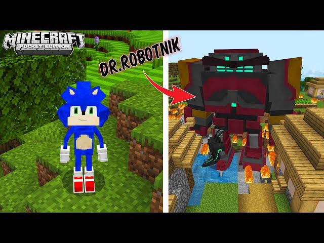 "SONIC AT TAILS" LUMABAN KAY DR.ROBOTNIK or DR.EGGMAN | Minecraft PE