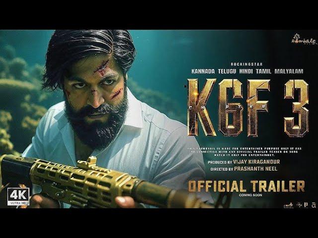 K.G.F: Chapter 3 - Official Trailer | Rocking Star Yash | Prabhas | Prashanth Neel | Fan-Made