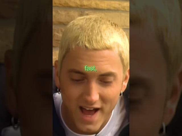 Why Eminem raps so fast 
