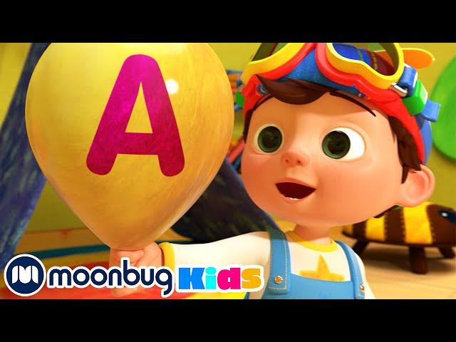 ABC Song With Balloons - Sing Along | @CoComelon | Moonbug Literacy