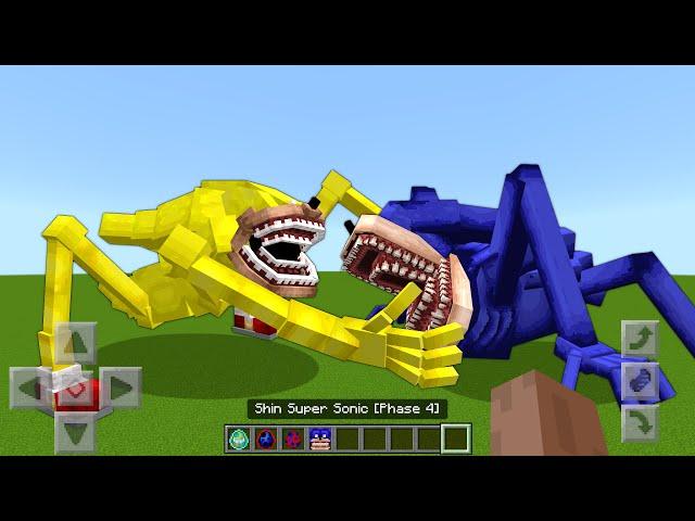 Super Shin Sonic vs Shin Sonic Mod ADDON UPDATE in MINECRAFT PE