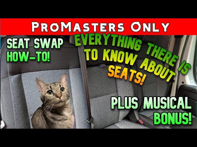 Ram Promaster: Driver Seat Swap. EVERYTHING there is to know about seats. Passenger, Swivel, Van!