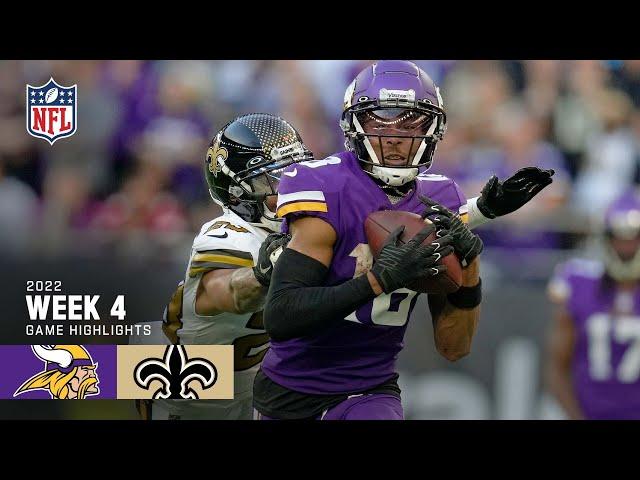 Minnesota Vikings vs. New Orleans Saints | Week 4 2022 Game Highlights