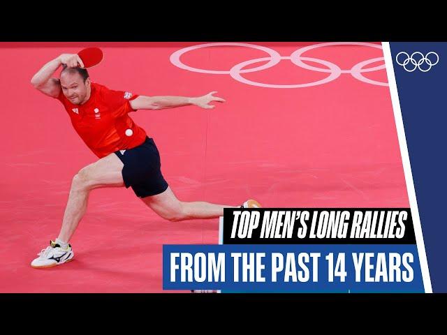 10 minutes of insane rallies in men's table tennis! 