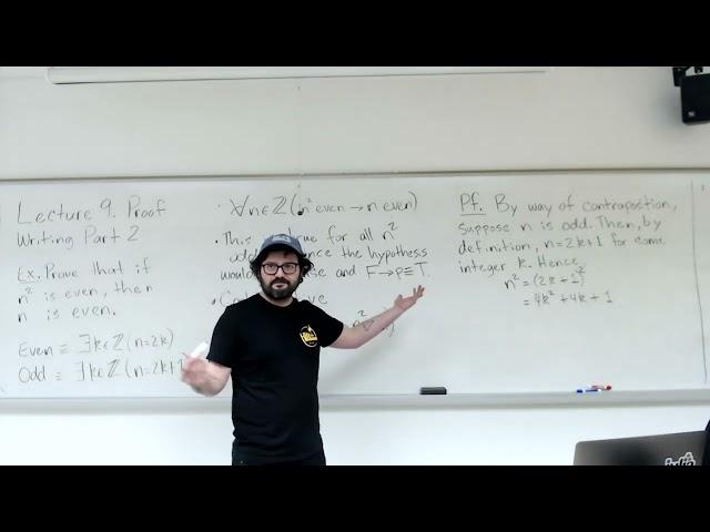 Discrete Mathematical Structures (Spring 2022) - Lecture 9 - Proof Writing Part 2