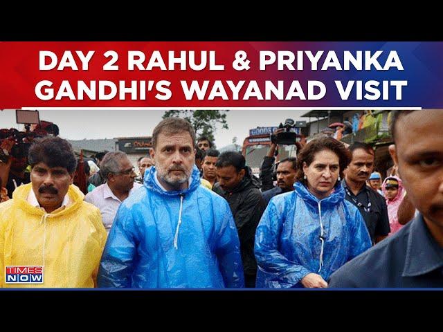 Day 2 Of Rahul and Priyanka Gandhi's Wayanad Visit After Landslide; Full Itinerary On Times Now