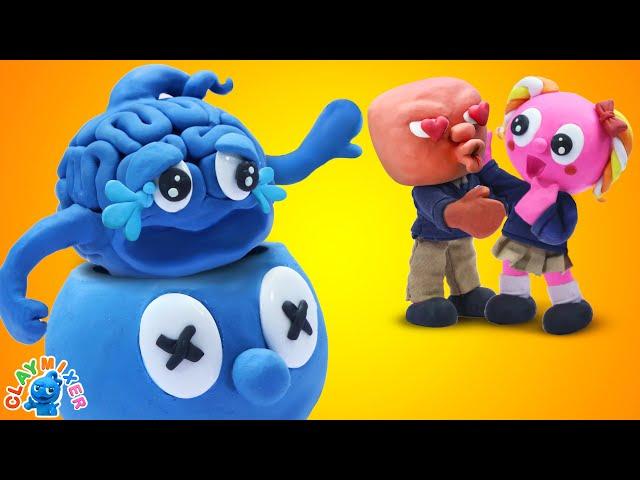 Tiny's Unfortunate Love Story in the Classroom | Clay Life Story | Claymixer TDC