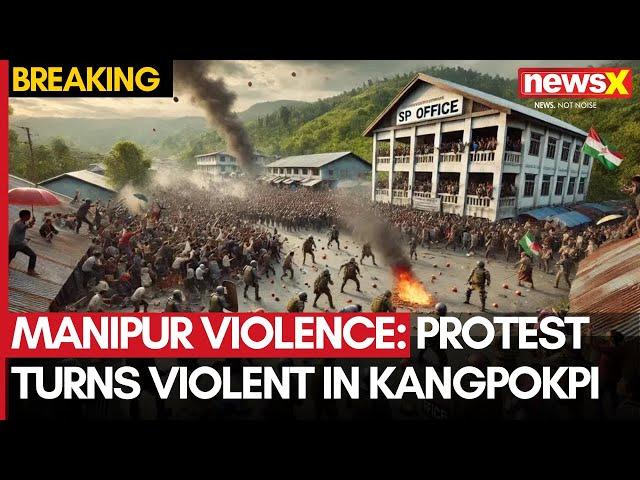 Manipur Violence: Protest Rally Turns Violent in Kangpokpi | Police Office Attacked | NewsX