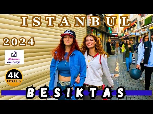 Istanbul Besiktas 4K Walking Tour | lovely Neighborhood, Fish Markets & Cozy Street Cafes | Nov 2024