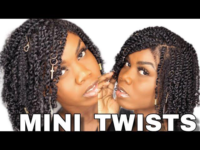 mini twists on natural hair | easy protective style