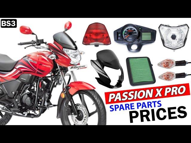 Hero Passion X PRO Spare Parts Price List  | Passion X Pro BS3 | Order Online  +91 98932 35053