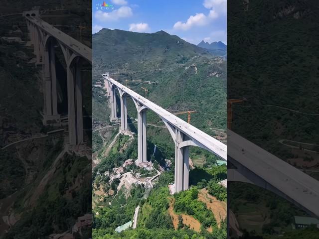 SUPER LARGE HOLLOW RIGID FRAME BEAM BRIDGE || LIUZHI BRIDGE Naqing Expressway #civilengineering