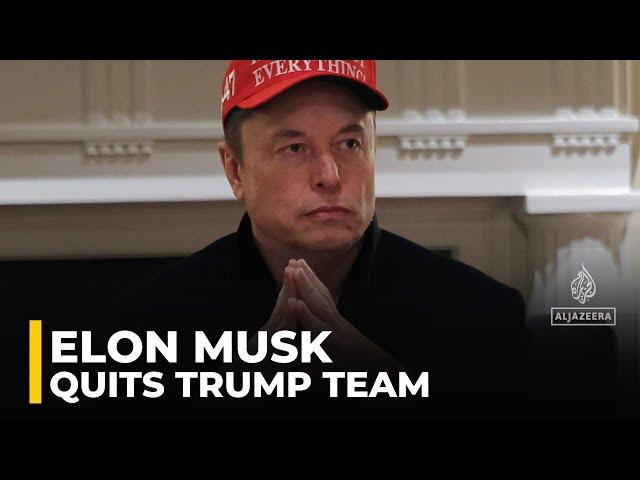 Tesla CEO Elon Musk confirms he is leaving Department of Government Efficiency