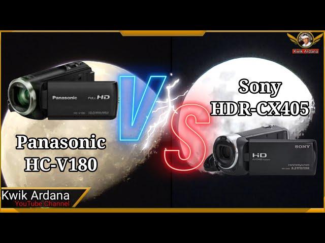 Handycam Panasonic HC-V180 vs Sony HDR-CX405 || TEST ZOOM