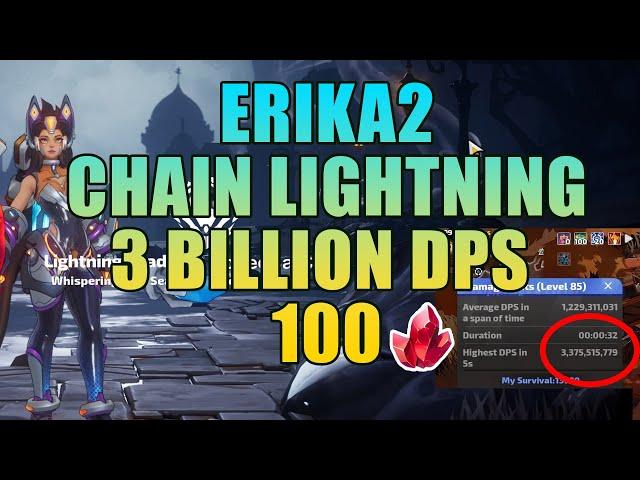 3 Bill DPS Under 100FE - Erika Lightning Shadow - Chain Lightning Starter Build - Erika2 - SS4 TLI