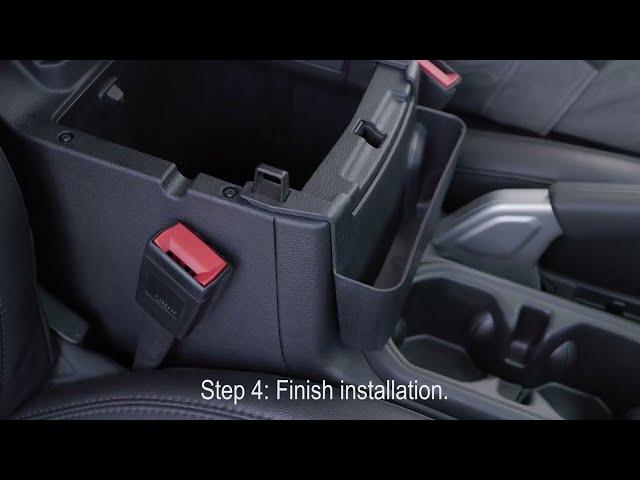 The installation video of the Jeep Wrangler gear shift side tray & armrest hanging storage box