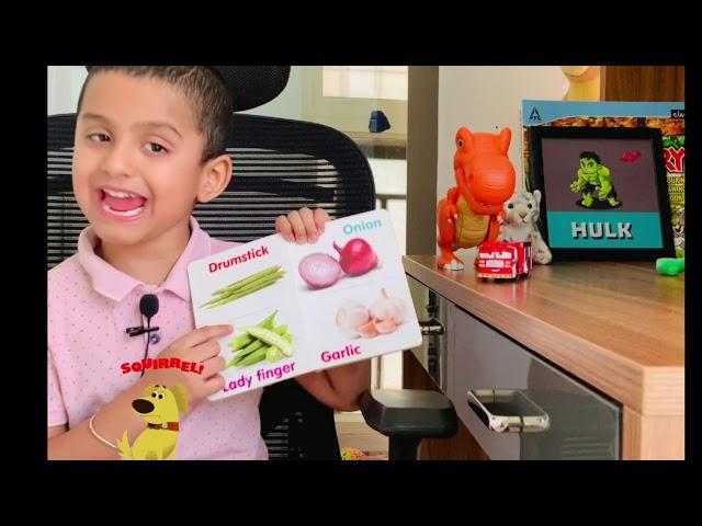 Preschool book about Vegetables| Learn with Sid