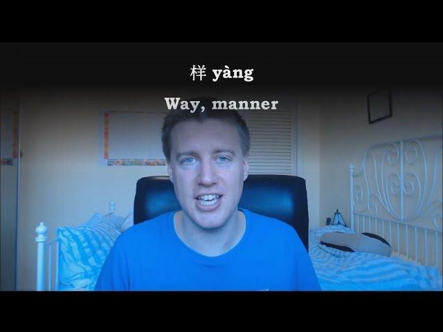 Chinese Word: 样 yàng -- way, manner