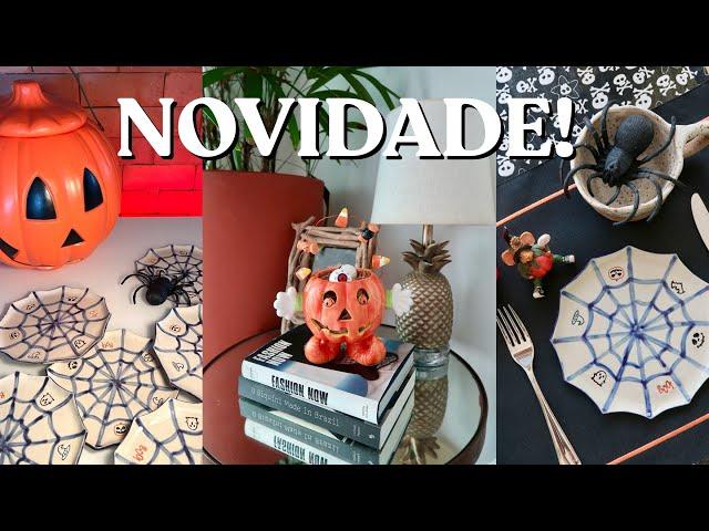 A CASA TÁ NO CLIMA DO HALLOWEEN | LANÇAMOS UM PRATO NOVO | RECEITA DE VINAGRETE DE MANGA | VLOG