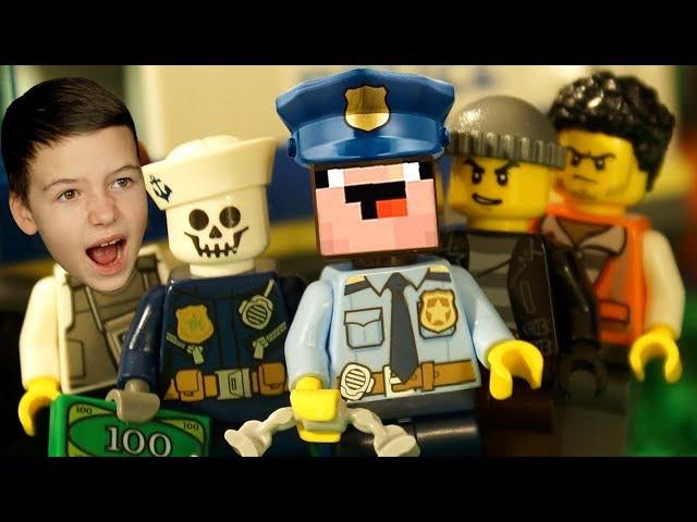 Noob LEGO Minecraft vs LEGO Police - Stop Motion Animation