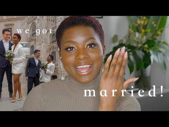 WE GOT MARRIED! | PROPOSAL, BUREAUCRACY, GETTING MARRIED IN ITALY & CIVIL SERVICE IN MILAN