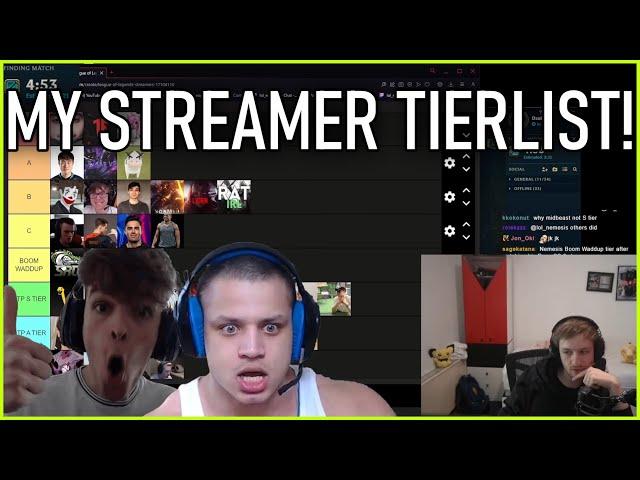 Nemesis makes LOL Streamer Tierlist