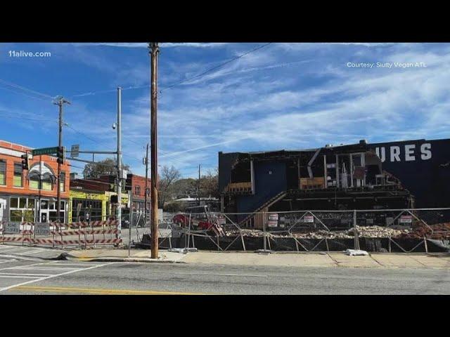 Slutty Vegan Edgewood location closed after wall of nearby building collapses