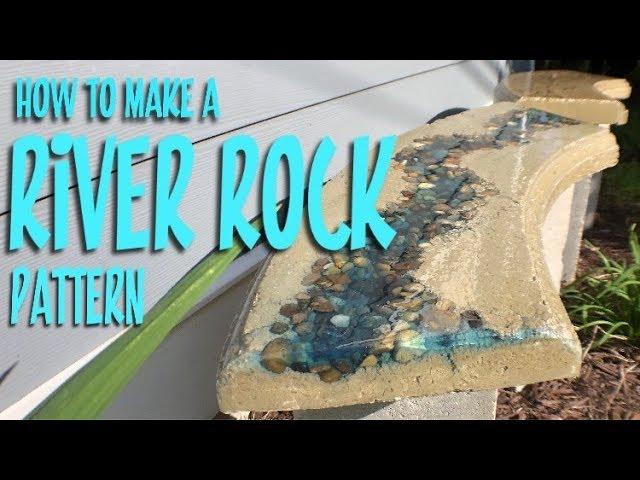 Concrete with River Rock