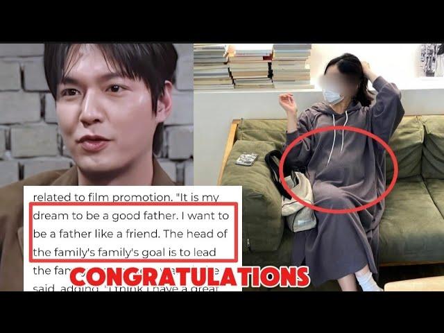 Congratulations! lLEE MIN HO confirmed the news! yes! My dream is to became a FATHER!