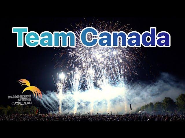 [4K] Flammende Sterne Ostfildern 2024 | Feuerwerk - Team Canada | GFA Pyro Canada