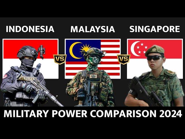 Indonesia vs Malaysia vs Singapore Military Power Comparison 2024