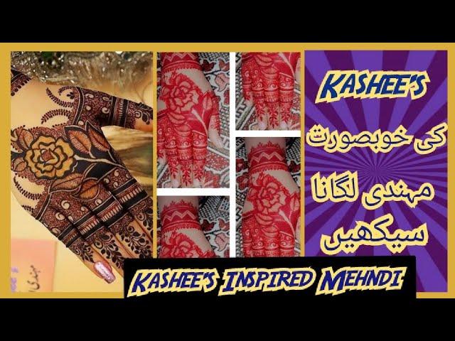 Kashee's Inspired Mehndi Design||Kashee's Signature Mehndi Design Tutorial By Shumaila's Creations