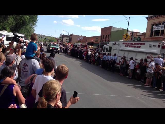 Funeral Procession for the 19 Granite Mountain Hotshots Lost...Prescott, AZ