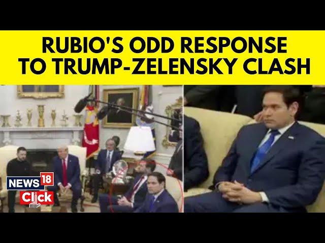 Marco Rubio’s Tense Body Language At Trump-Zelensky Meet Sparks Online Speculations And Meme |N18G