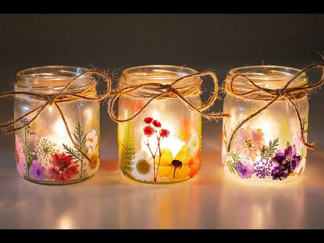 Pressed Flower Craft | How to Make Pressed Flower Lanterns
