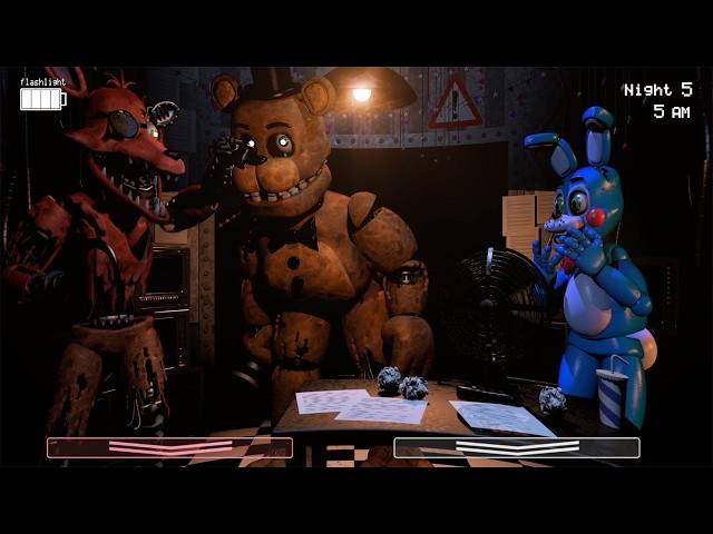 5 AM at Freddy's: The Prequel FNaF in Real Time Animated