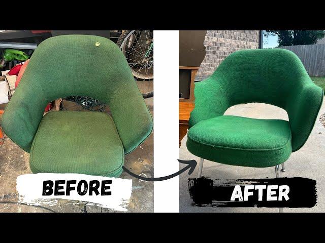 Finding a $1,000 Chair for $5 at a Garage Sale & Restoring It! By Eero Saarinen Famous Architect