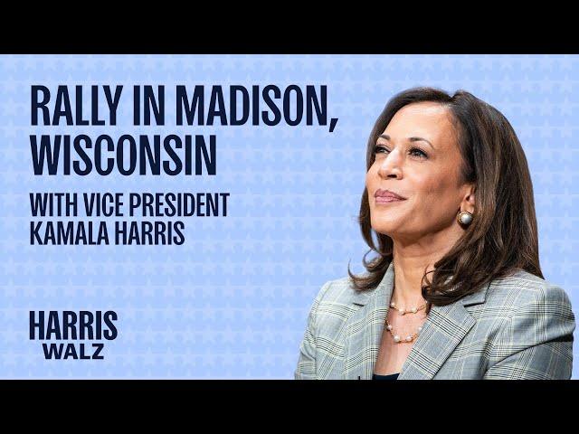 Vice President Kamala Harris Campaign Rally in Madison, Wisconsin | Harris-Walz 2024