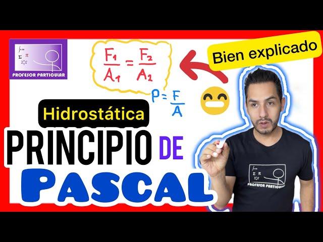 PRINCIPIO de PASCAL Ejercicios  [100% 𝘽𝙞𝙚𝙣 𝙚𝙭𝙥𝙡𝙞𝙘𝙖𝙙𝙤!​🫵​​]FÍSICA Preparatoria