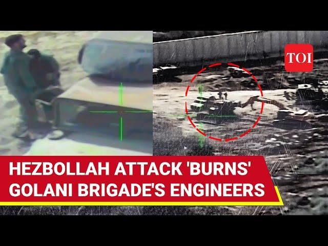 Hezbollah's ATGM Hellfire Hits 'Bull's Eye'; Israeli Troops Trapped | Dramatic Attack Caught On Cam