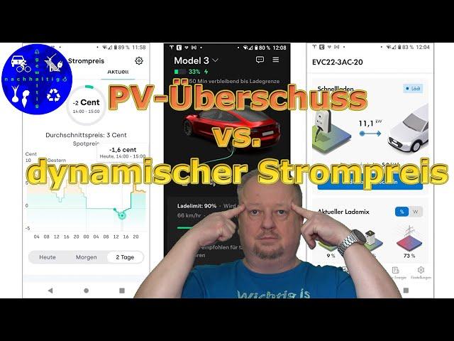 PV Überschuss vs. Dynamischer Strompreis - Energiemanagement in der Übergangszeit