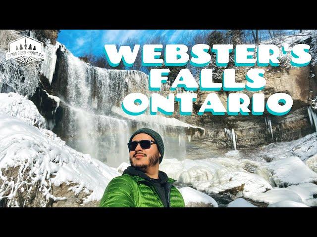 Webster's Falls Winter in Ontario Canada. Hidden Gems