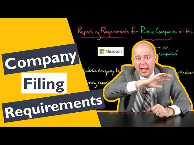 Public Company Filing Requirements for the US