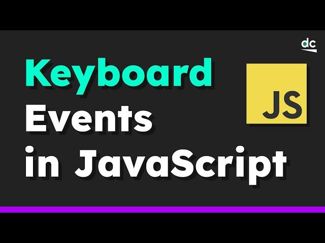 How to Interact With the Keyboard - JavaScript Tutorial for Beginners