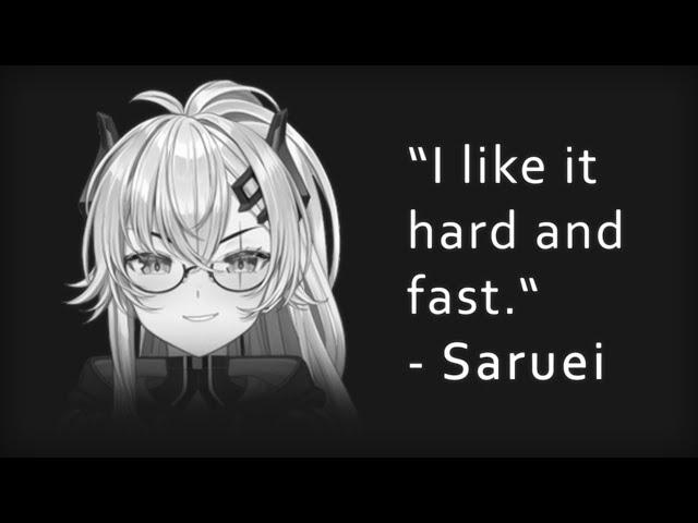 "I like it hard and fast."